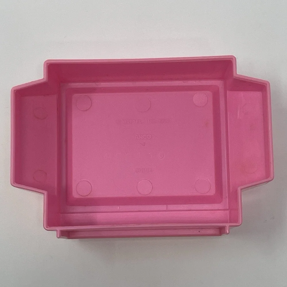 Vtg 1989 Barbie Home Entertainment Center Pink Stereo TV Speakers Mattel‎ Arco